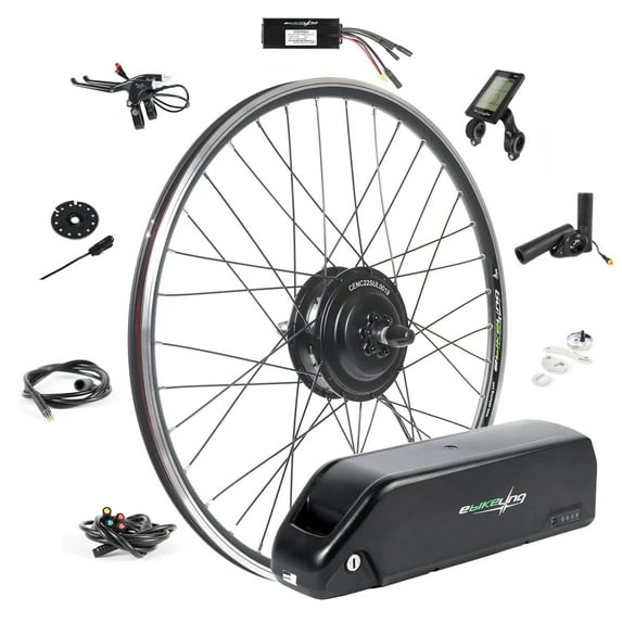 eBikeling Waterproof Ebike Conversion Kit with Battery Direct Drive 700C Front or Rear Wheel Electric Bike Conversion Kit Ebike Battery & Charger Included