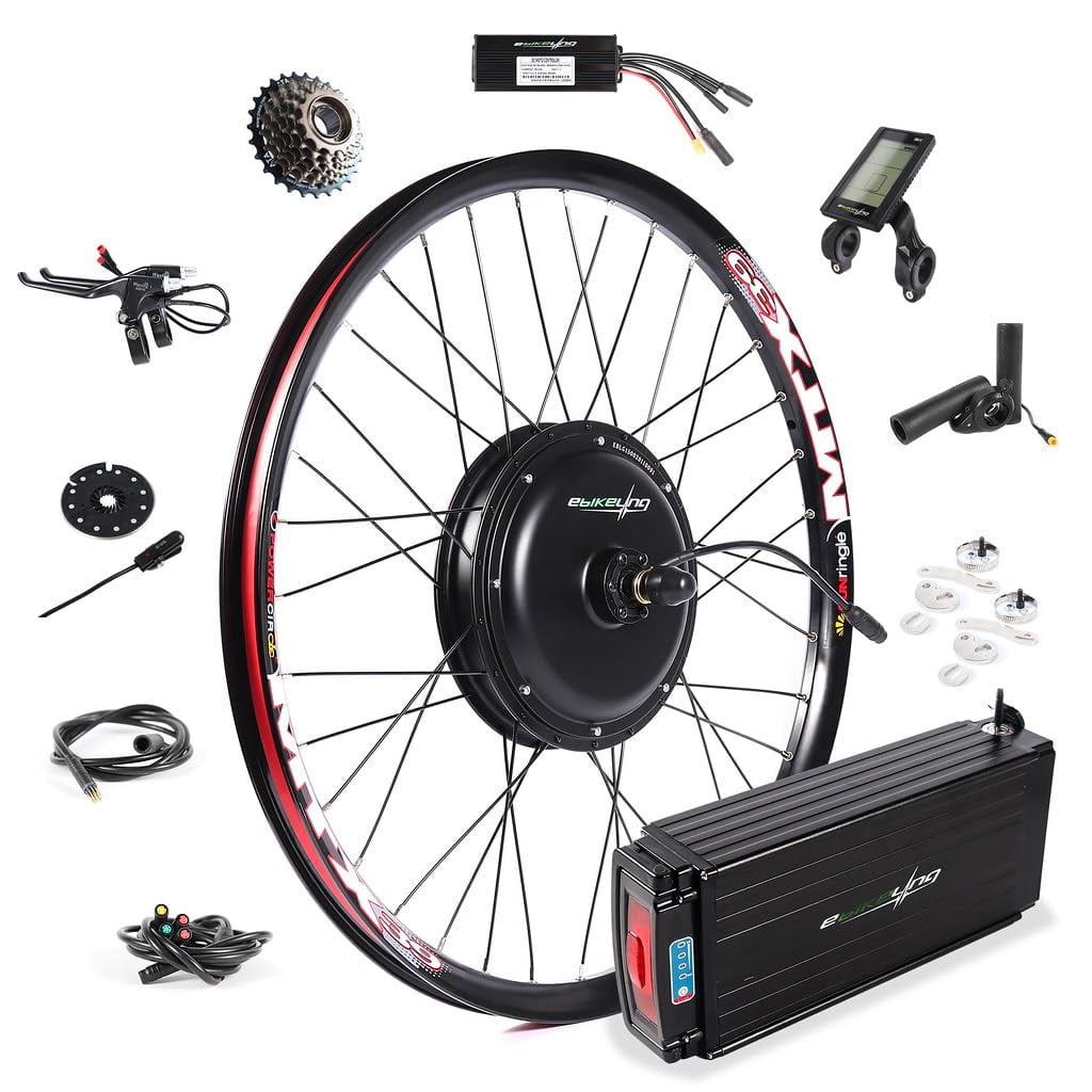 EBIKELING Waterproof Ebike Conversion Kit with Battery Direct Drive ...