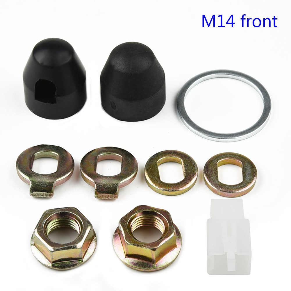 Polar Bear Universal EBike Torque Arm Washer Kit – Fits Rear Motor Axles M12, M14, M16 (12 Pieces)
