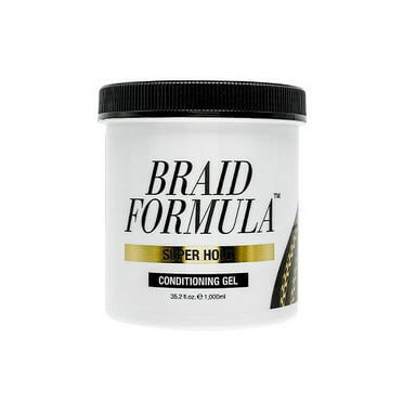 EBIN NEW YORK Braid Formula Conditioning Gel, Super Hold, 35.2 Oz | Great for Braiding, Twisting, Edges, No Residue, No Flaking, Strong Hold, High Shine, Smoothing with Clean, No Build-up