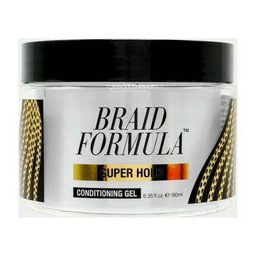EBIN NEW YORK Braid Formula Conditioning Gel, Super Hold, 6.35 Oz | Great for Braiding, Twisting, Edges, No Residue, No Flaking, Strong Hold, High Shine, Smoothing with Clean, No Build-up