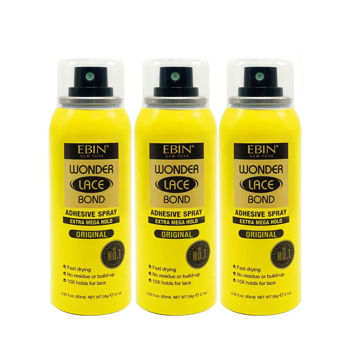 EBIN NEW YORK Wonder Lace Bond Adhesive Spray Original Mega