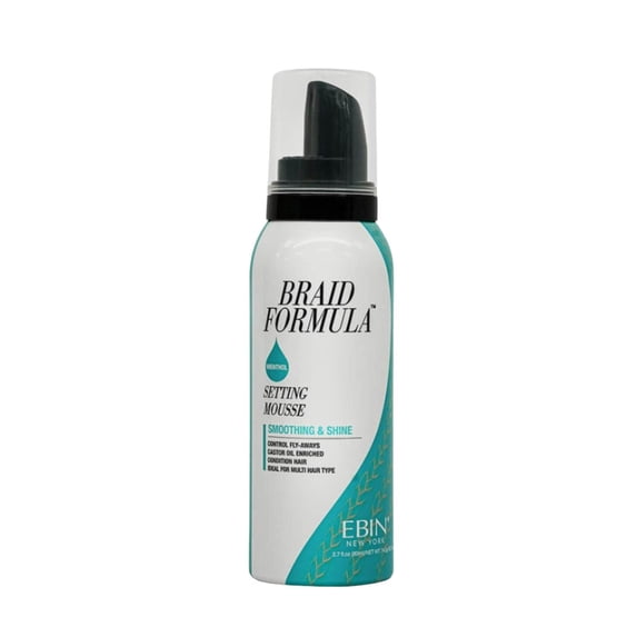 Ebin New York Braid Formula, Setting Mousse, Peppermint, Smoothing & Shine 2.7oz