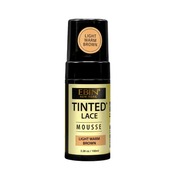 Ebin New York Tinted Lace Mousse, Light Warm Brown, 3.38oz