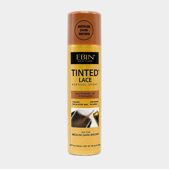 EBIN Tinted Lace Spray - Medium Dark Brown 5.07 fl.oz/150ml