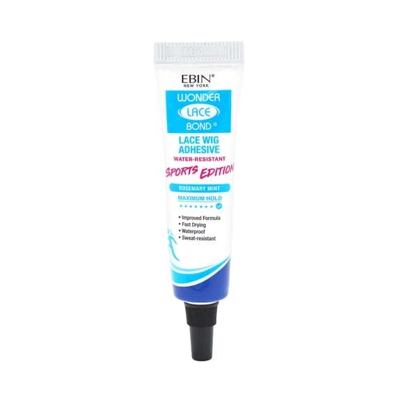 Ebin New York Wonder Lace Bond, Lace Wig Adhesive Tube, Rosemary Mint, Maximum Hold, Sports Edition 0.23oz