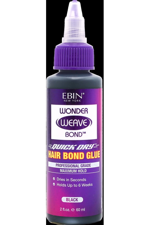 WONDER WEAVE BOND HAIR BOND GLUE, BLACK, 2 OZ.