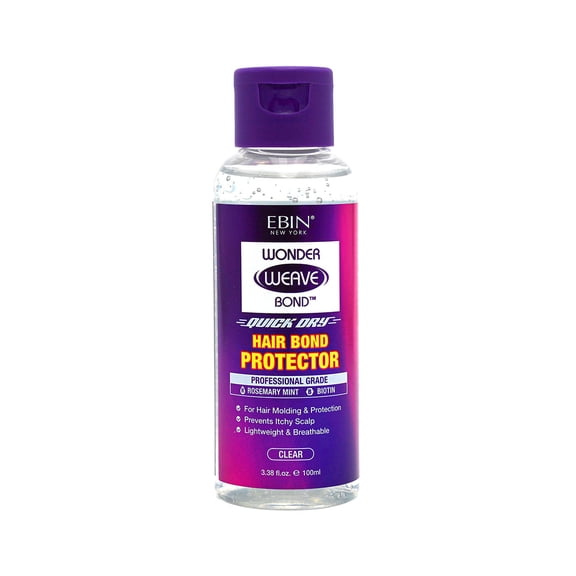 Ebin New York Wonder Weave Bond, Hair Bond Protector, Rosemary Mint + Biotin, Clear 3.38oz