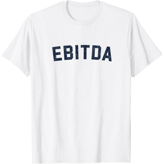 EBITDA Box Letter Adult Cotton T-Shirt