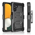thumbnail image 1 of EBIZCITY Built in Screen Protector Case for Samsung A13 5G Holster Belt Swivel Clip Kickstand Heavy Duty Full Body Armor Shockproof Protective Cover for Galaxy A13 5G-Black, 1 of 6