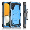 thumbnail image 1 of EBIZCITY Built in Screen Protector Case for Samsung A13 5G Holster Belt Swivel Clip Kickstand Heavy Duty Full Body Armor Shockproof Protective Cover for Galaxy A13 5G-Blue, 1 of 1