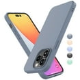 thumbnail image 1 of EBIZCITY iPhone 14 Pro Max Case, Ultra Slim Soft Premium Liquid Silicone [Military Grade Drop Protection] Full-Body Protective Bumper Phone Case for iPhone 14 Pro Max 6.7"(2022)- Gray, 1 of 9