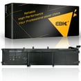 thumbnail image 1 of EBK 6GTPY Battery Compatible For Dell XPS 15 9560 9570 Precision 5520 M5520 Replacement for 5XJ28 5041C H5H20 5D91C Laptop [6 Cell 11.4V 97Wh 12 Months Warranty 6GTPY], 1 of 9