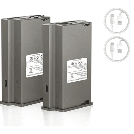 EBKK 2Pack 6000mAh Rechargeable Lithium Battery for Tactacam Reveal X, Reveal X Pro, Reveal X Gen 2.0, Reveal XB SK Hunting Cellular Trail Camera Tactacam Battery Pack