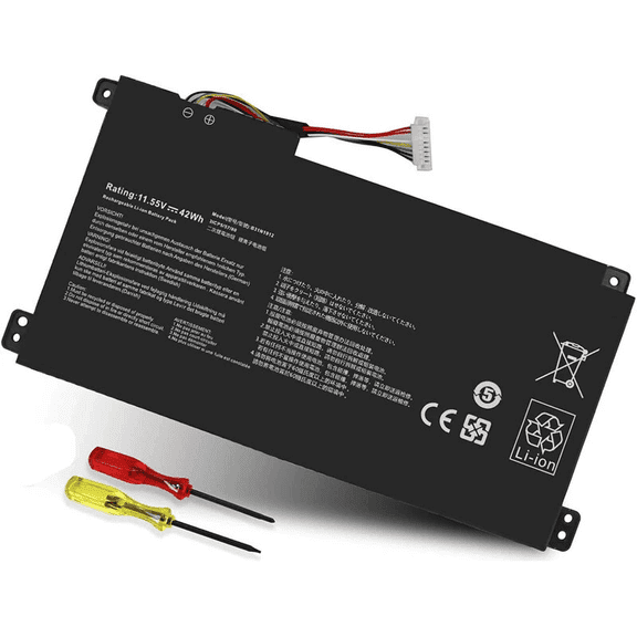 EBKK 42Wh Battery for ASUS VivoBook 14 E410M E410MA L410M L410MA E410KA F414MA E510MA E510KA L510MA R522MA L410MA L410MA-BV058TS L510ma-wb04 E510KA-EJ033TS
