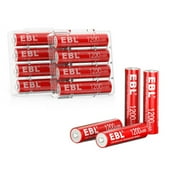 EBL 1.5V Rechargeable AAA Li-ion Battery 1200mwh Lithium Batteries 12Packs