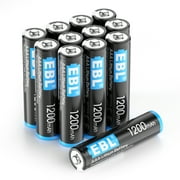 EBL 1200mAh AAA Lithium Batteries (12 Pack) High Performance Constant 1.5 Volts for High-Tech Devices