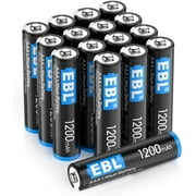 EBL 16 Pack 1200mAh 1.5V Lithium AAA Batteries - High Performance Constant Volt for Flashlight, Temperature Monitor, Smart Door, Non-Rechargeable