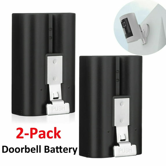EBL 2-Pack Rechargeable Replacement Battery for Ring Spotlight Camera, Ring Video Doorbell 2 and Ring Door View Cam,Stick up Cam