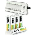 thumbnail image 1 of EBL Rechargeable AA Batteries (8-Pack) 2800mAh Double a Batteries with 8 Bay Battery Charger, 1 of 10