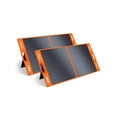 thumbnail image 1 of EBL 2PACK Solar Apollo 100W Portable Solar Panel for 240/300/500/1000/1500/2000 Power Station (Upgraded), with Adjustable Kickstand and Parallel Cable, Waterproof IP65, 1 of 8