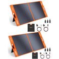 thumbnail image 1 of EBL 2Packs Flexible Solar Panel 100 Watt 12 Volt with Adjustable Kickstand and Parallel Cable, 1 of 9