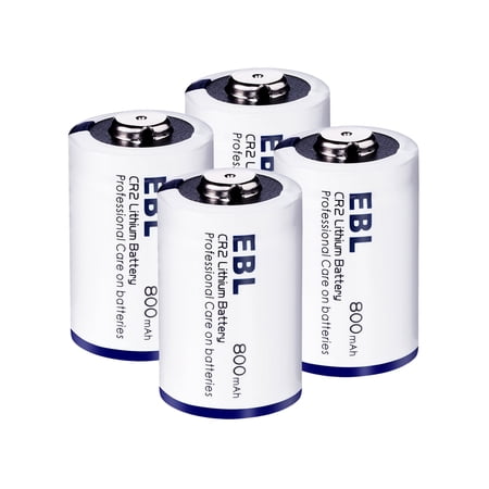 EBL 4-Pack CR2 Lithium Battery 3V Photo Batteries CR17355 DLCR2 Camera Toys EXP 2029
