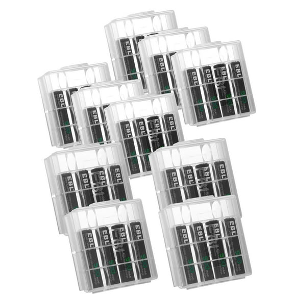 EBL 40 Packs Rechargeable AAA Batteries Triple A Solar Battery 1.2V 500mAh for Outdoor Solar Garden Lights