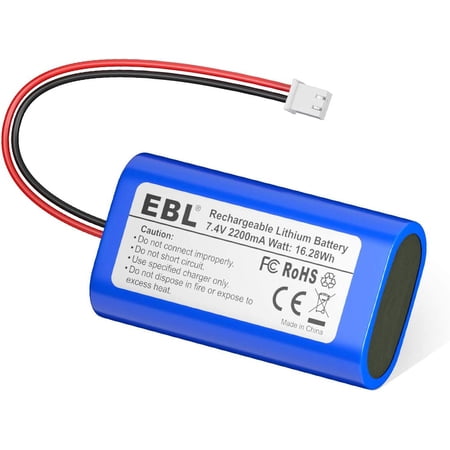 EBL 7.4V 2200mAh Lithium-Ion Batteries for Electronics, Toys