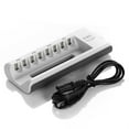 thumbnail image 1 of EBL 8 Bay Battery Charger for AA AAA Rechargeable Batteries with Charging Cable, 1 of 7