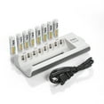 thumbnail image 1 of EBL Rechargeable AA Batteries 2800mAh General Purpose Battery, 8-Pack with 808 8 Bay Charger, 1 of 7