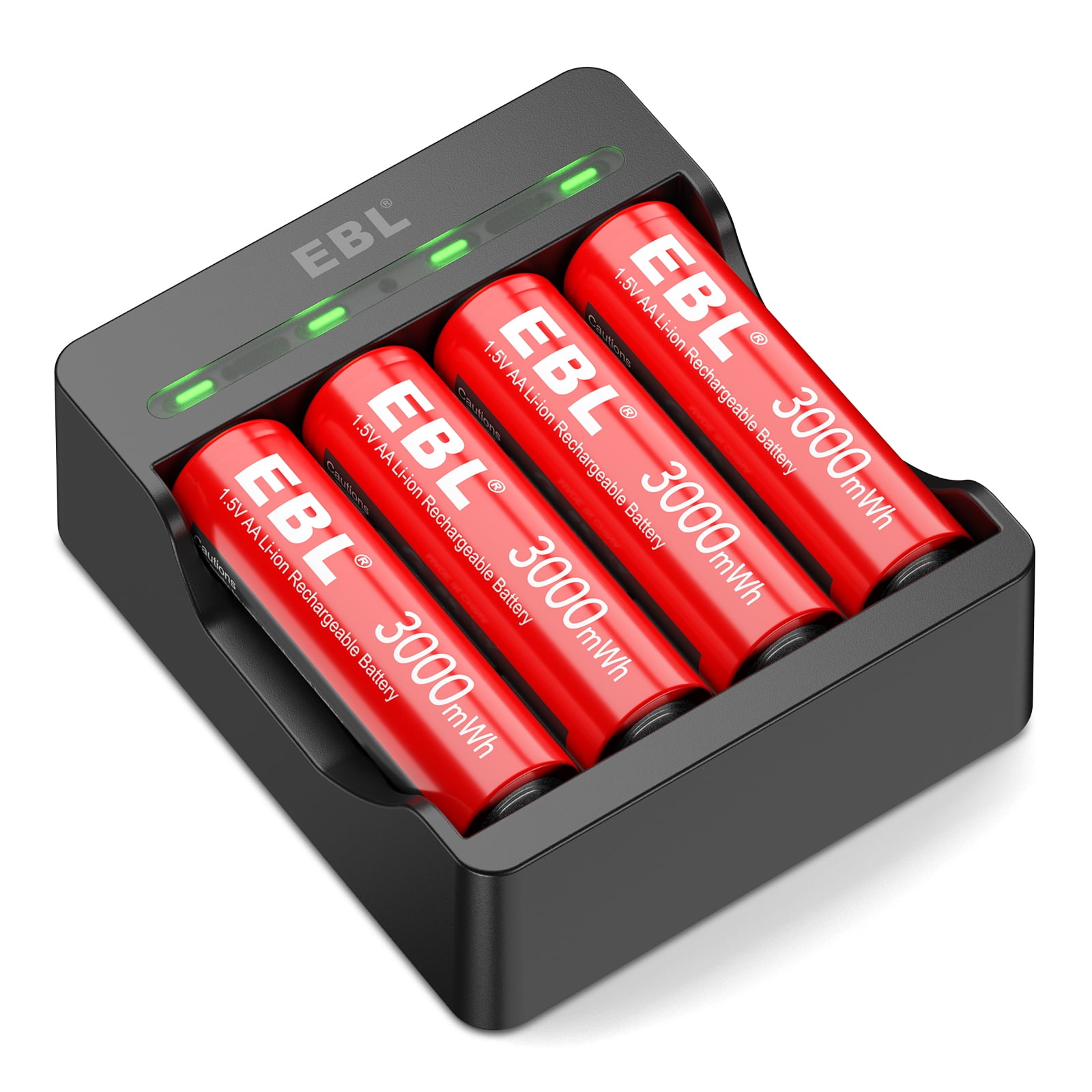 Tanatare 8 Pack AA Rechargeable Lithium Ion Batteries with