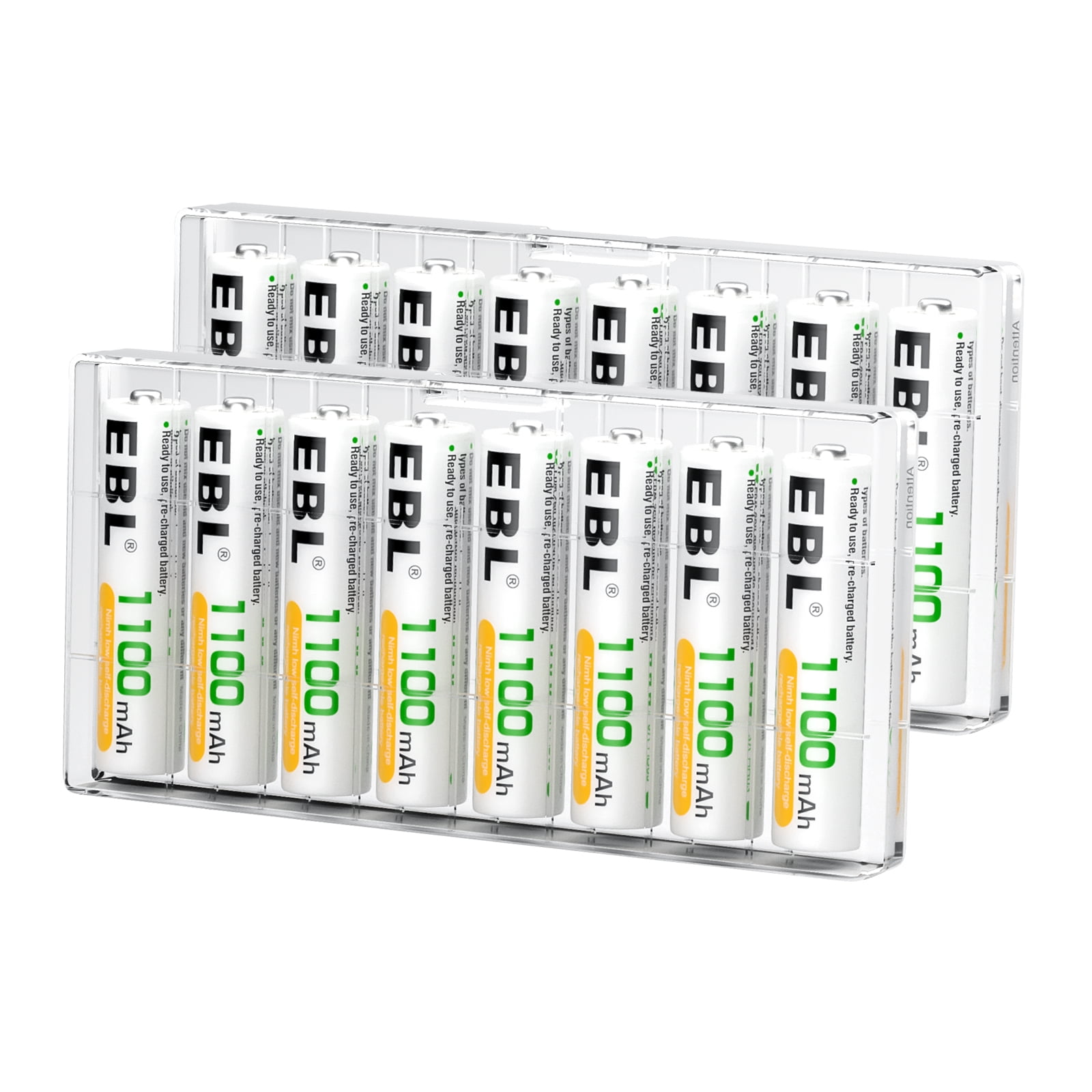 EBL AAA Rechargeable Batteries, 1100mAh 1.2 Volts NiMH Triple a