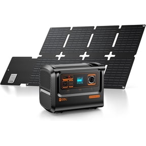 EBL Booster 300W Portable Power Station with 40W Solar Panel, 300W AC/60W USB-C Fast Charging, Solar Generator for Outdoor Adventures for Camping, Home Backup & Emergencies