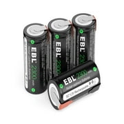 EBL C SC Cell Battery 1.2V 2300mAh Ni-CD Rechargeable Batteries, 4-Pack
