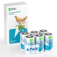 thumbnail image 1 of EBL CR2 3V Lithium Battery, DL-CR2 Photo Batteries for Camera Golf Rangefinder, 6 Pack, 1 of 13