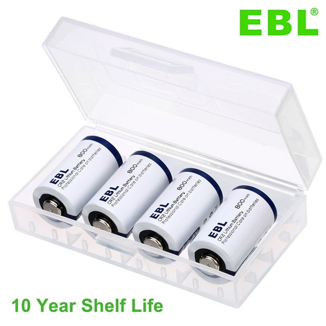 EBL CR2 3V Volt Lithium Battery, 800mAh Long Lasting Batteries, Power