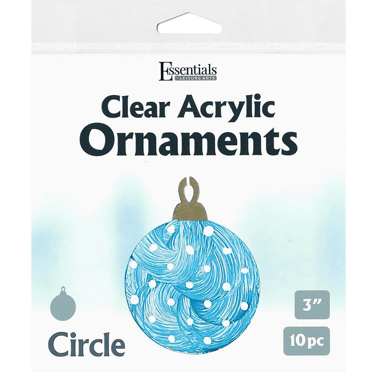 Acrylic Ornament Billets Clear Round Acrylic Ornament Blanks - Temu
