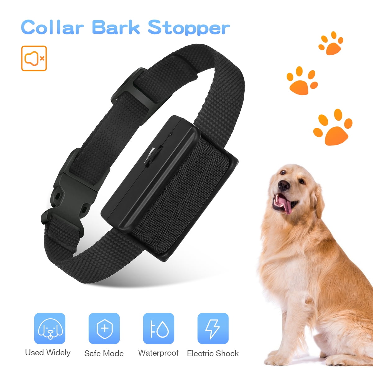 EBL Dog Anti Bark Shock Collar Pet Dogs Training Anti Barking Electric