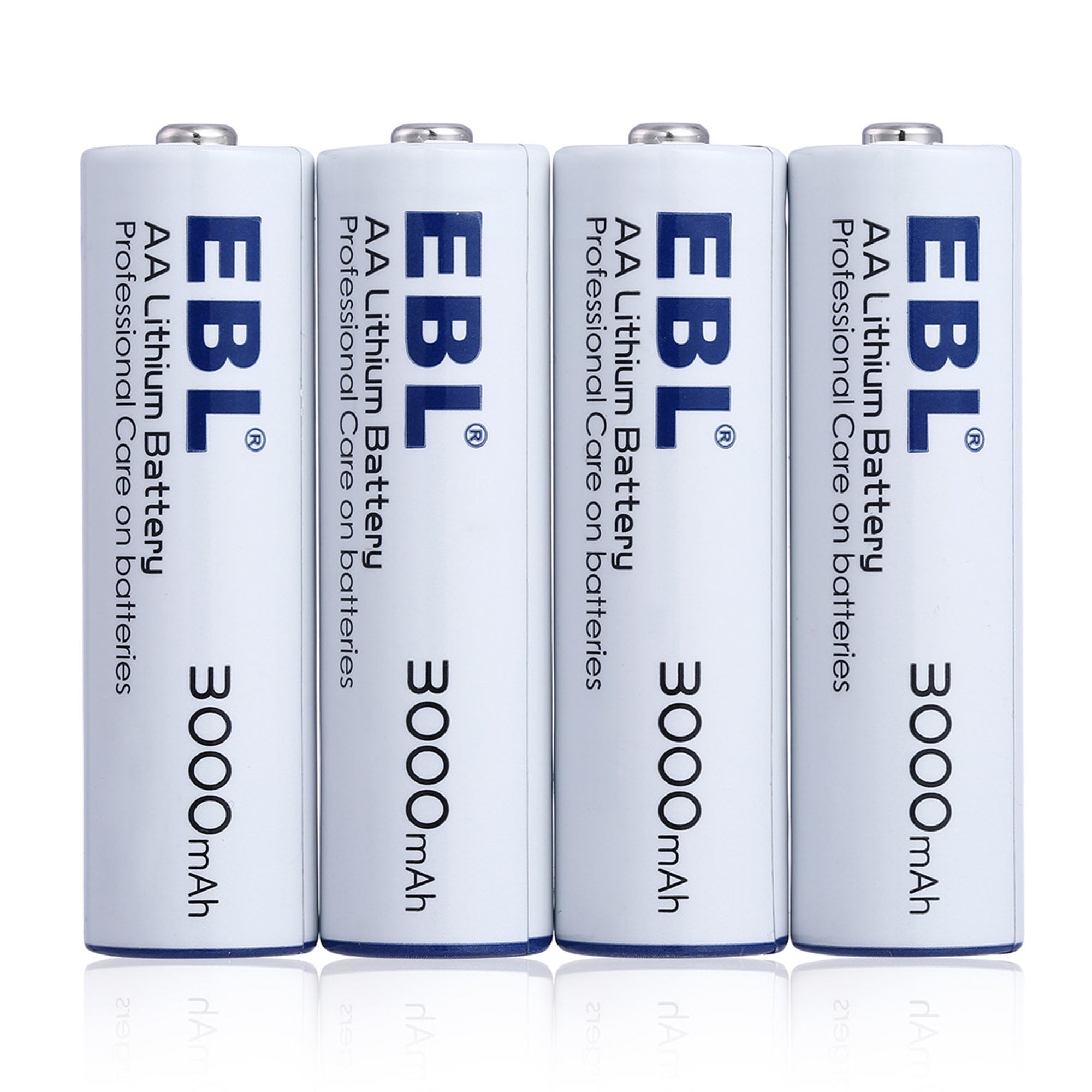 EBL AA Lithium Batteries (4-Pack), Non-Rechargeable Batteries