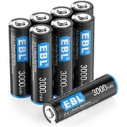 EBL Lithium AA Batteries, Pack of 8
