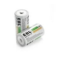 thumbnail image 1 of EBL Rechargeable 1.5V D-type NiMH Battery 10000mAh, 6 Pack, 1 of 4