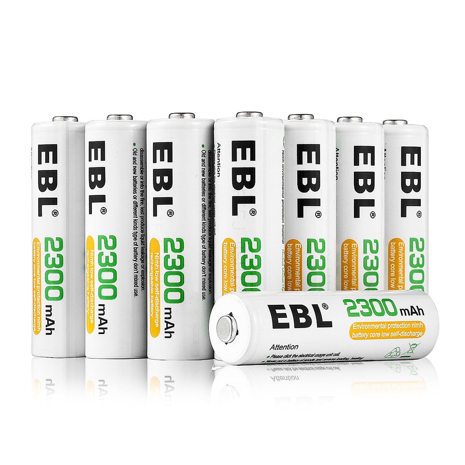 EBL Rechargeable AA Batteries (15+1 Pack), Ni-MH Double A Batteries