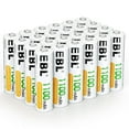 thumbnail image 1 of EBL Rechargeable AAA Batteries 1100mAh Ni-MH Battery for LED Light Toys Flashlight, 24-Pack, 1 of 7