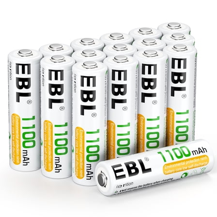 EBL Rechargeable AAA Batteries (16 Pack), 1100mAh 1.2 Volts Ni-MH Triple a Batteries