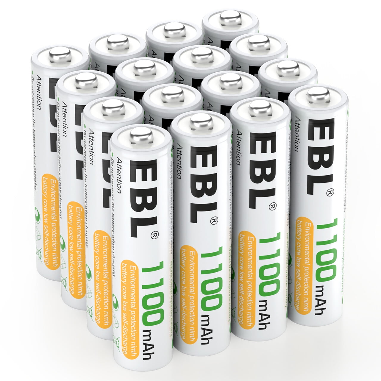 EBL Rechargeable aaa Batteries (16-Counts)  1100mAh Ni-MH Battery Triple a Battery 1.2 Volts