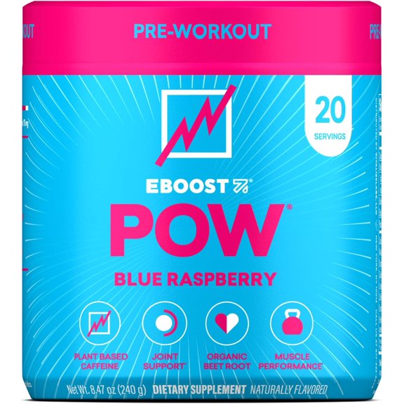 EBOOST Preworkout Pwdr Blu Rasp - 8.46OZ