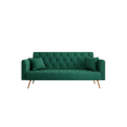 thumbnail image 1 of EBQOSK 71" Convertible Love Seat Sofa, American Retro Beige Velvet, Suitable for Small Living Room, Bedroom, office Green, 1 of 7