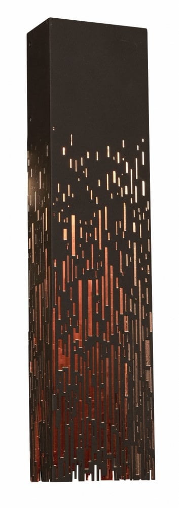 Embers 19" Black Steel LED Wall Sconce