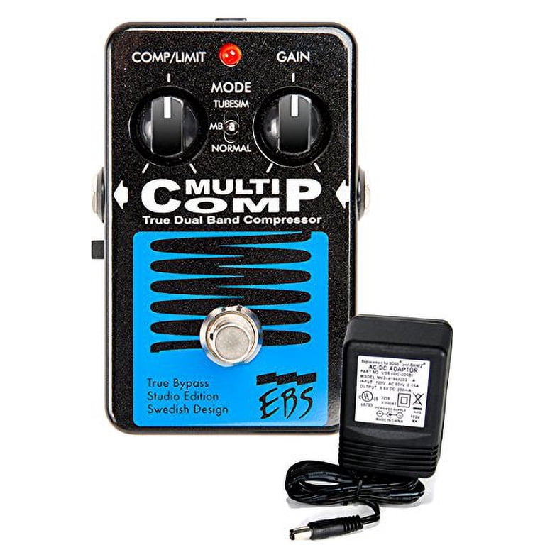 EBS Multi Comp True Dual Band Bass Compressor Pedal - Walmart.com